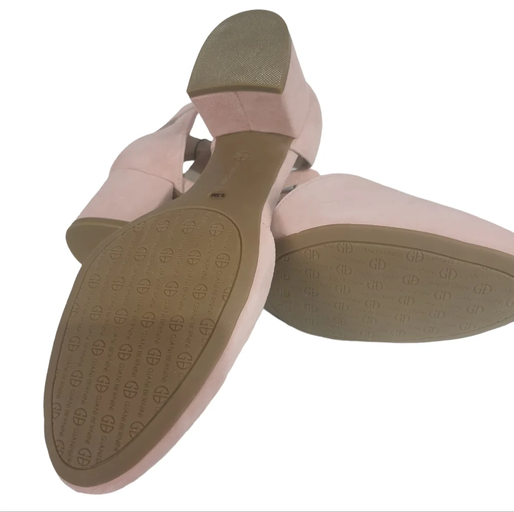 Giani Bernini Izzee Memory Foam Two-piece Pump Blush Suede 9.5 - Picture 6 of 6